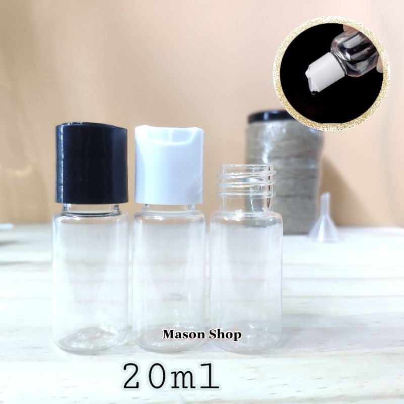 LỌ CHIẾT MỸ PHẨM XỊT PHUN SƯƠNG/NẮP BẬT NHẤN/NHỌN 20ml/30ml VỎ BÌNH CHAI NHỰA PET TRONG/NÂU dạng VÒI XỊT