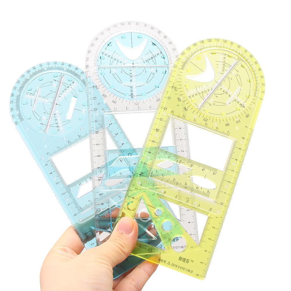 PISTA Thước Vẽ Kiến Trúc Hình Học Đa Năng Cho Trường Học / Văn Phòng