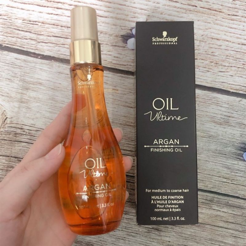 Tinh dầu tóc dày Argan Schwarzkopf Ultime Oil ( Đen) 100ml (ĐỨC)