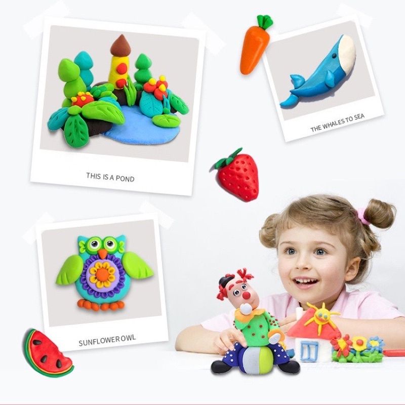 Đồ chơi đất nặn Bò Sữa tạo hình theo khuôn - siêu ngộ nghĩnh