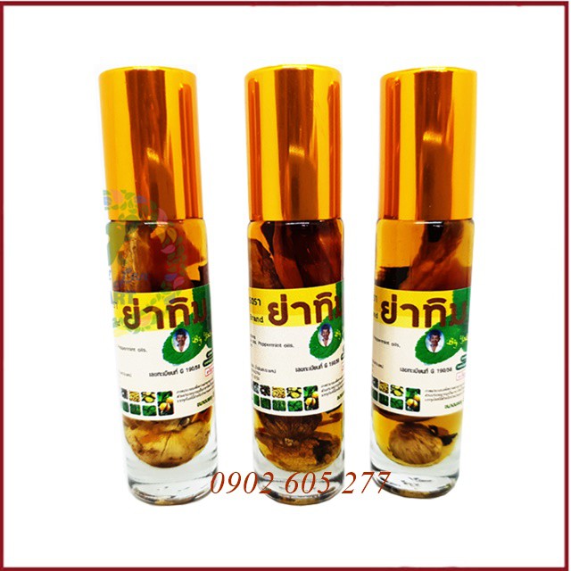 [hàng chính hãng]Dầu thảo dược 25 vị Thái Lan 8ml-Ống hít Thái Lan Xanh dương