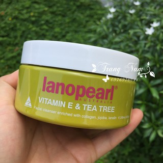 Sữa rửa mặt tinh chất trà xanh 250ml Lanopearl Vitamin E & Tea Tree Facial Cleaner (Úc)