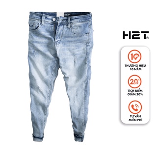 Quần jean nam h2t cao cấp co giãn 4 chiều mềm mịn simwood denim 1414