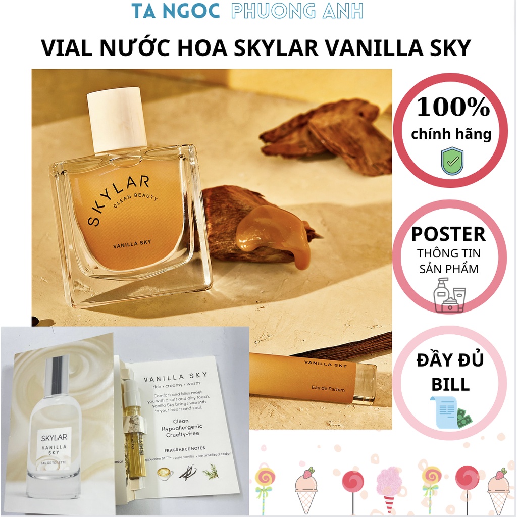 VIAL NƯỚC HOA hãng SKYLAR hương VANILLA SKY