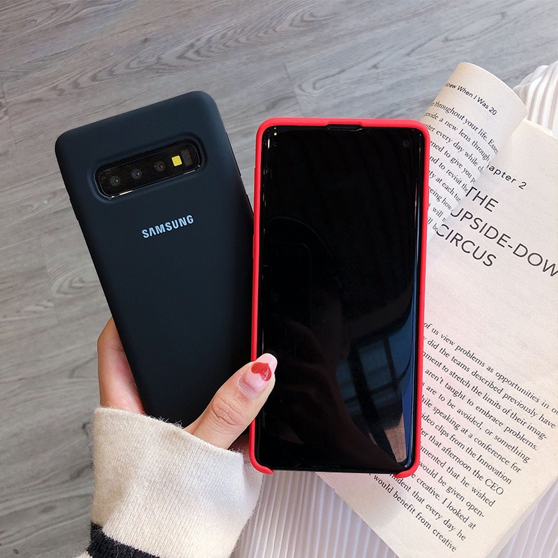 Ốp Điện Thoại Silicon Mềm Dẻo Chính Hãng Dành Cho Samsung S10 Plus S10 4G 5G S10e S9 Plus S7 Edge