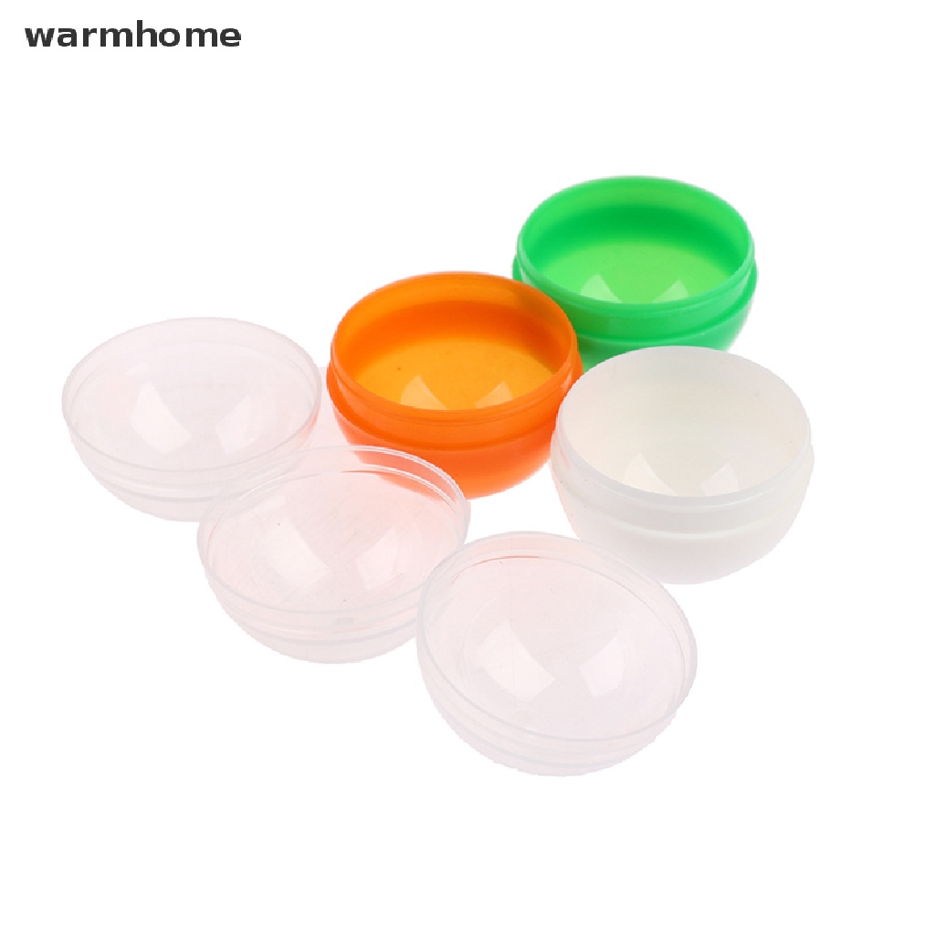 Set 100 Viên Nang Nhựa Rỗng Tròn Nửa Màu Sắc Dùng Làm Đồ Chơi Cho Bé