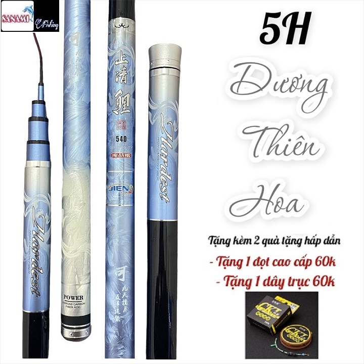 Cần Câu Tay 5H Săn Hàng Dương Thiên Hoa [ Bảo Hành Các Lóng 12 Tháng] Chuyên Đánh Bạo Lực CT05 - Sanami Fishing Store