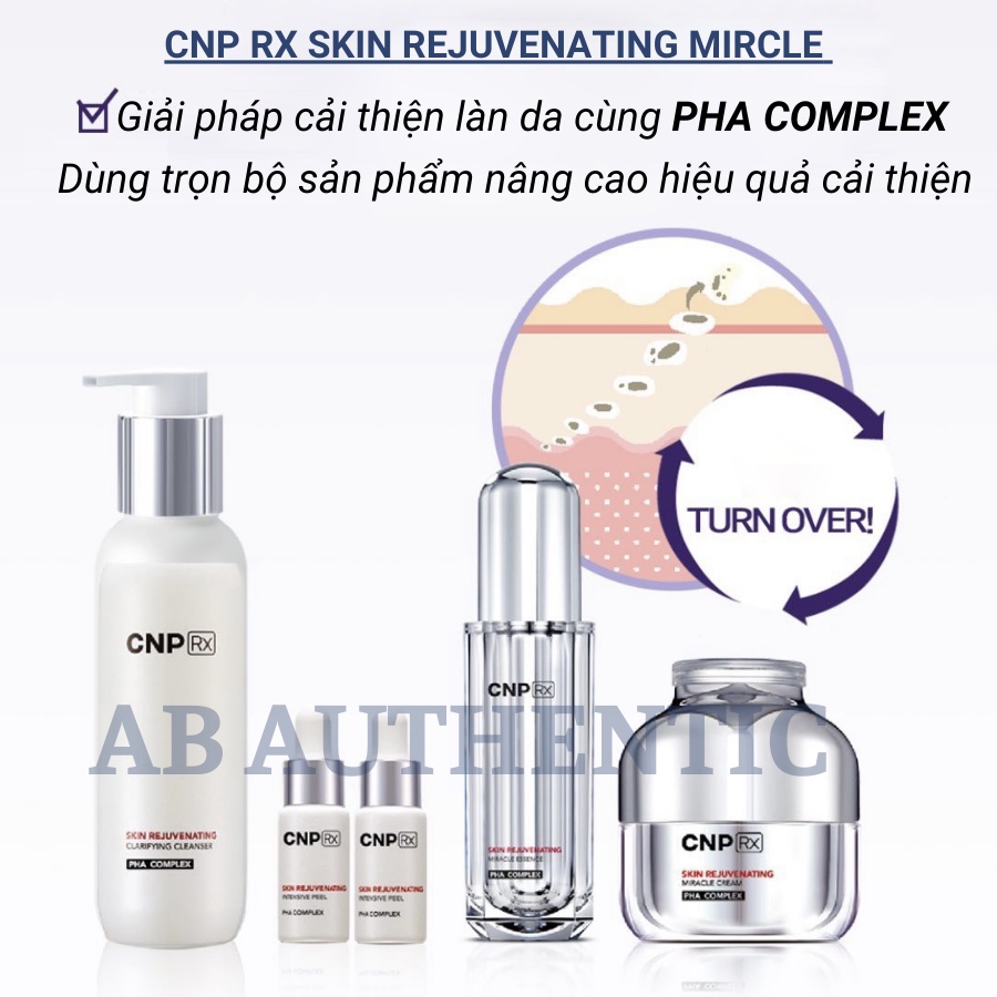 Sữa rửa mặt CNP Rx trắng làm sáng da Skin Rejuvenating Clarifying Cleanser- AB AUTHENTIC