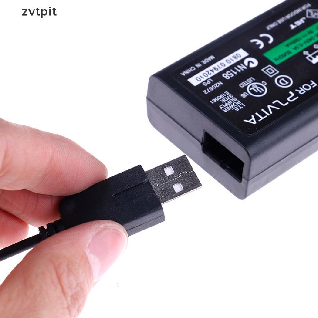 [ZVPT] 1Pc PS vita PSV AC power adapter supply convert charger + USB data cable DSF
