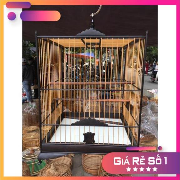 Lồng vuông gỗ mun