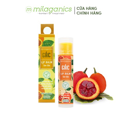 Son Dưỡng Môi thành phần thiên nhiên Gấc MILAGANICS 4.5g | BigBuy360 - bigbuy360.vn