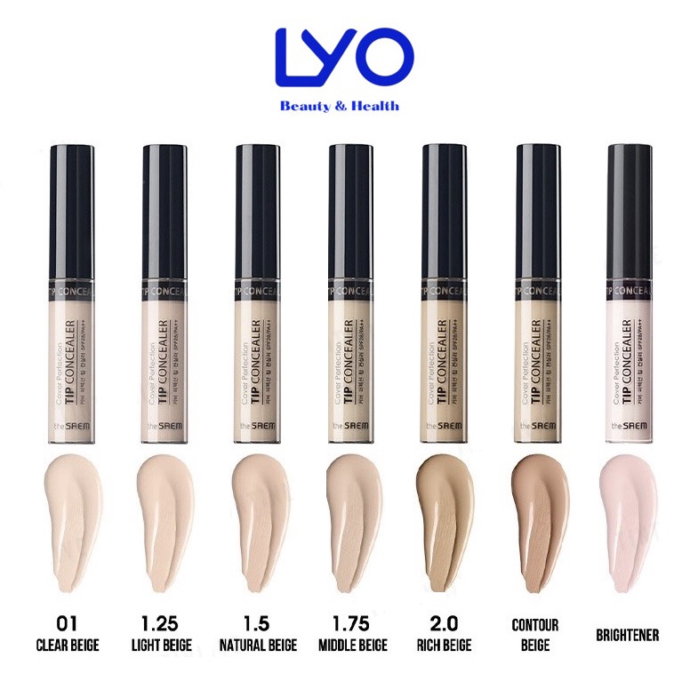 Che Khuyết điểm Hàn Quốc The SAEM Cover Tip Perfection Concealer..