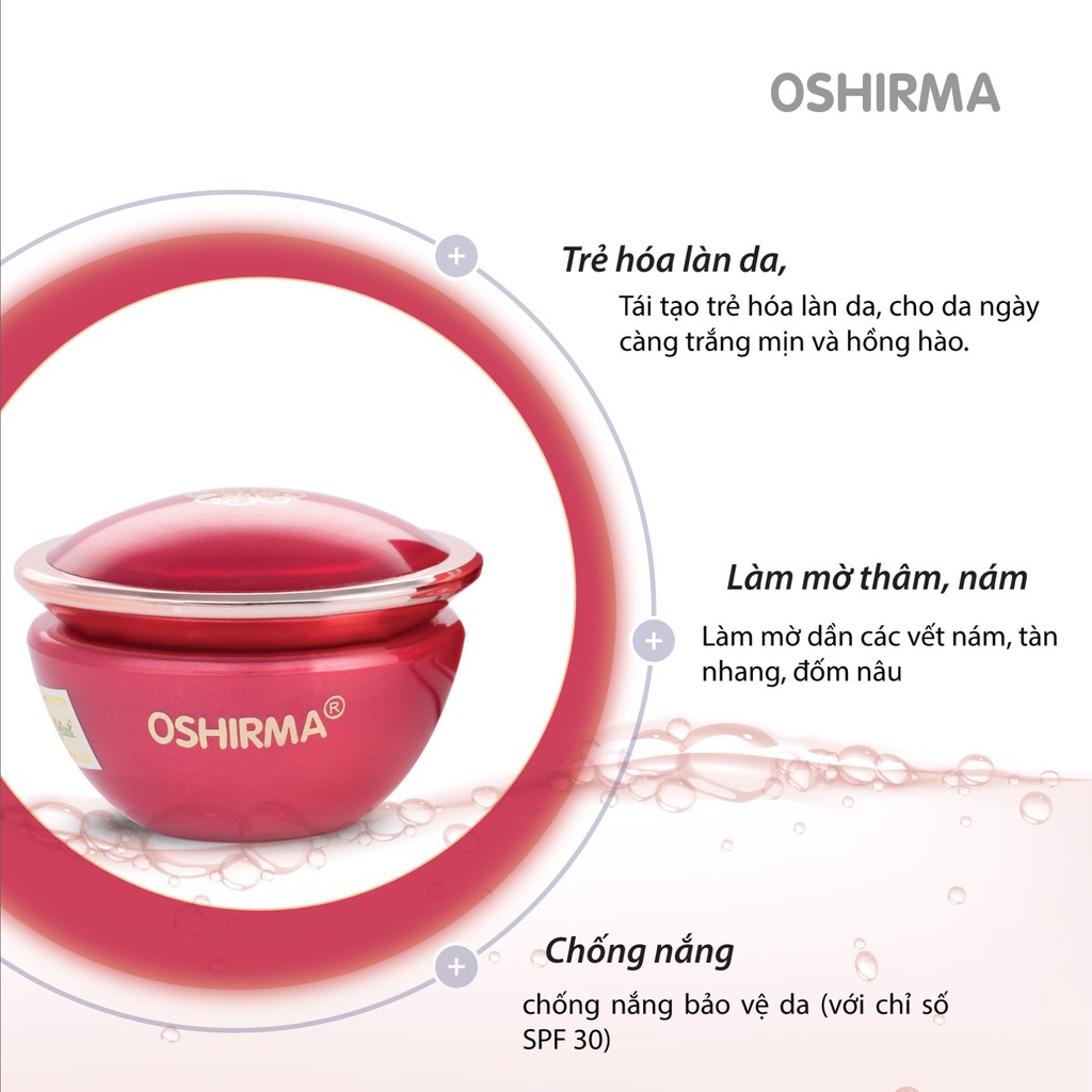 Kem nén chiết xuất Linh Chi đỏ cao cấp làm mờ thâm nám, đốm nâu, chống nắng ban ngày 10g
