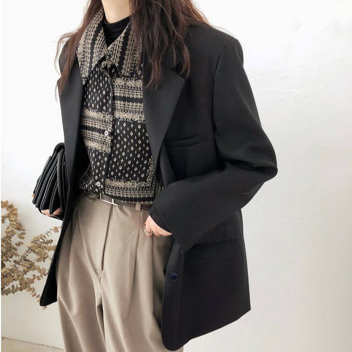 Áo Khoác Blazer Nữ Phong Cách Thời Trang Hàn Quốc
