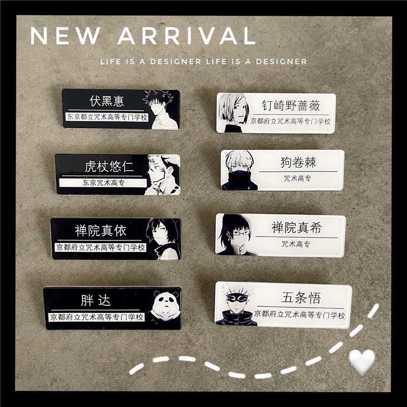 Huy hiệu cài áo hình nhân vật anime
