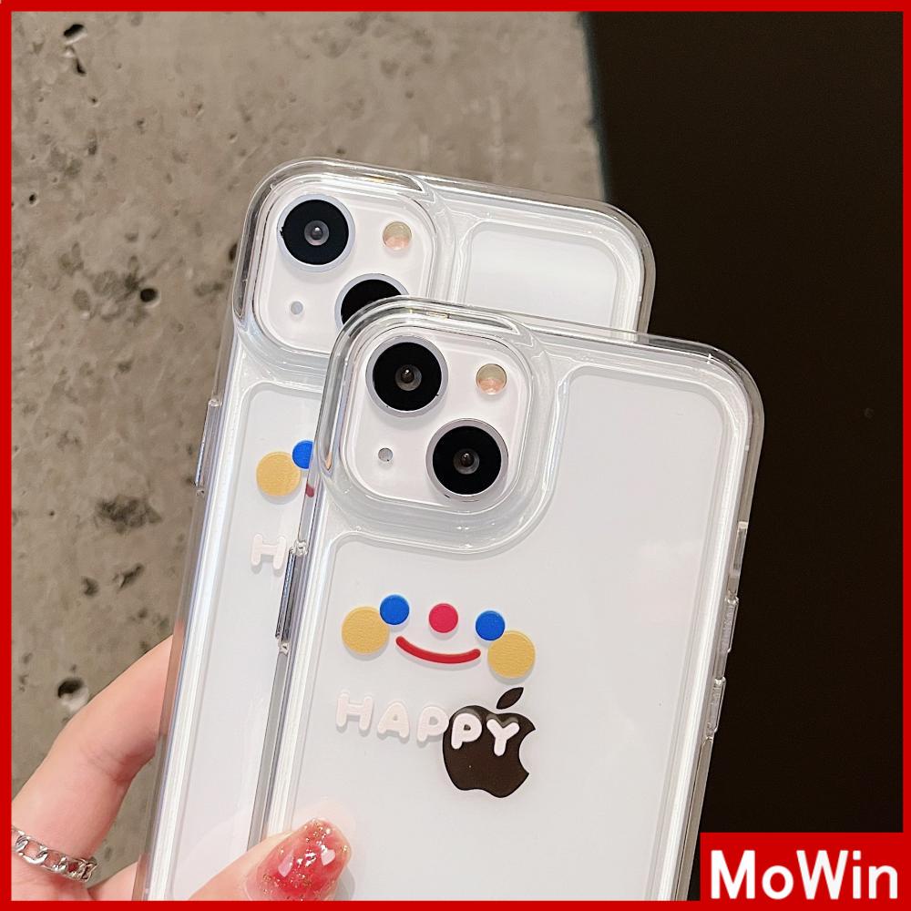 Ốp điện thoại TPU trong suốt hình mặt cười thích hợp cho iPhone 13 Pro Max iPhone 12 Pro Max iPhone 11 iPhone 7 Plus