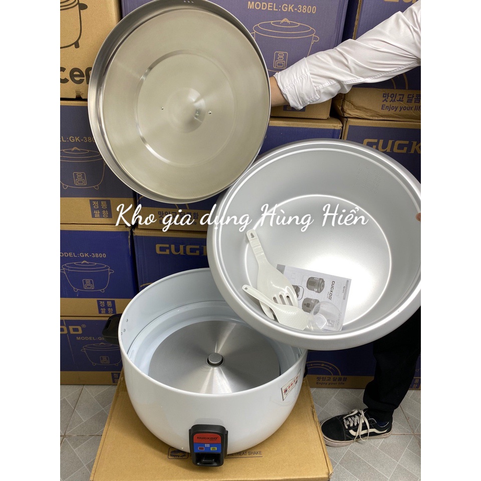 Nồi cơm điện công nghiệp CUCKOO GK-3800 Dung tích 10L Công suất 3800W, Nấu 7-8kg gạo - Bảo hành 12 tháng