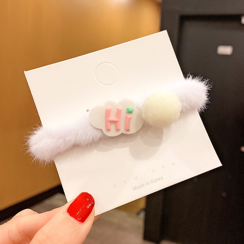 Dây buộc tóc hình gấu/thỏ/Doremon nhồi bông nhiều màu sắc đáng yêu cho nữ