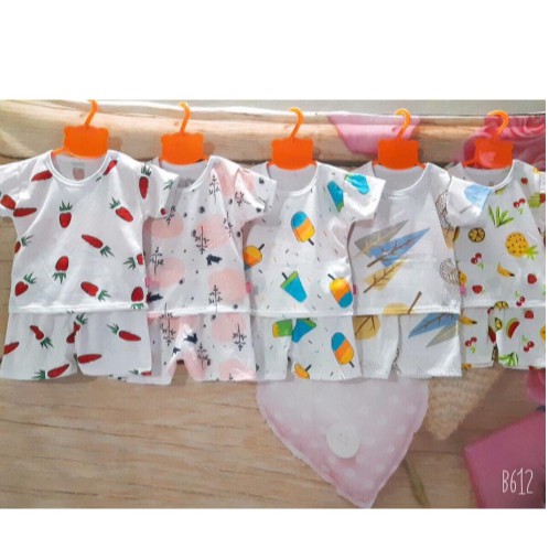 Sỉ lẻ 5 Bộ quần áo Carter cọc tay cotton ( Y HÌNH ) cho bé đến 15 tháng tuổi ( MS01 ) mặc màu hè