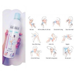 Xịt Khoáng Evoluderm Eau Pure 400ml