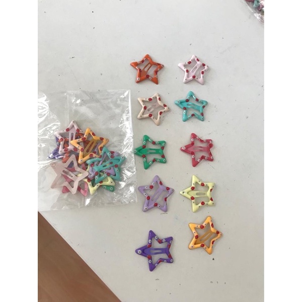 Set 10 Kẹp Tóc Kim Loại Nhiều Màu Sắc Thời Trang Cho bé và mẹ