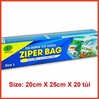 TÚI ĐỰNG THỰC PHẨM CÓ KHÓA ZIP SIZE 20*30