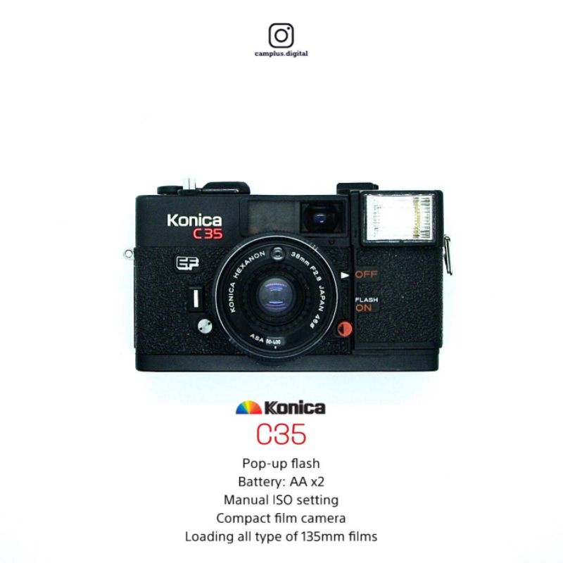 Máy ảnh film compact Konica C35 EF