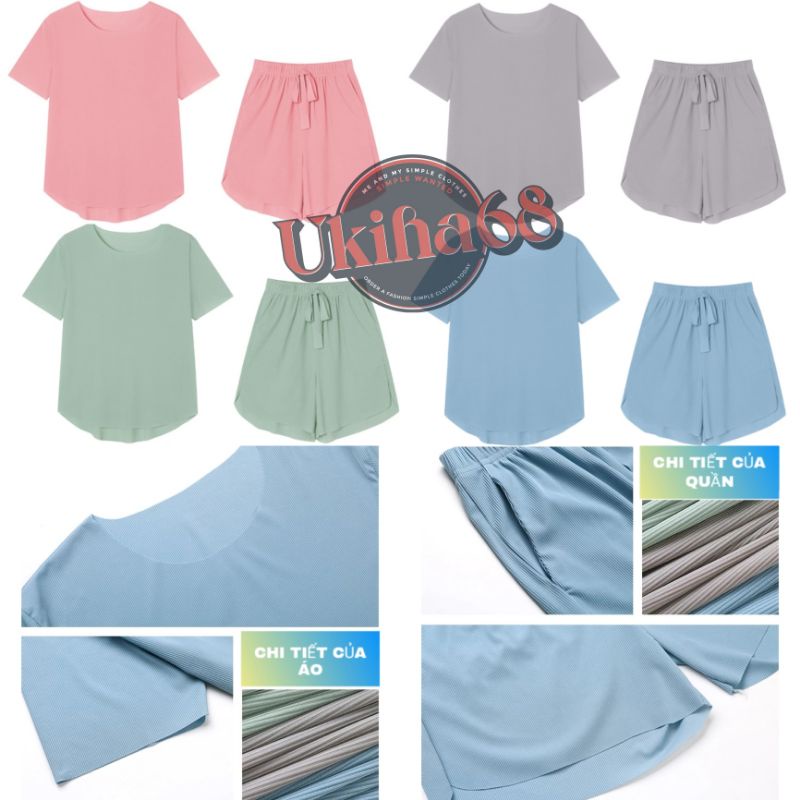 Ukiha68 (SIÊU SALE) BỘ NGỦ BỘ MẶC NHÀ CHẤT MỀM MỊN TƠ- MODAL CO GIÃN SIÊU THẤM HÚT MỒ HÔI CỰC TỐT. | BigBuy360 - bigbuy360.vn