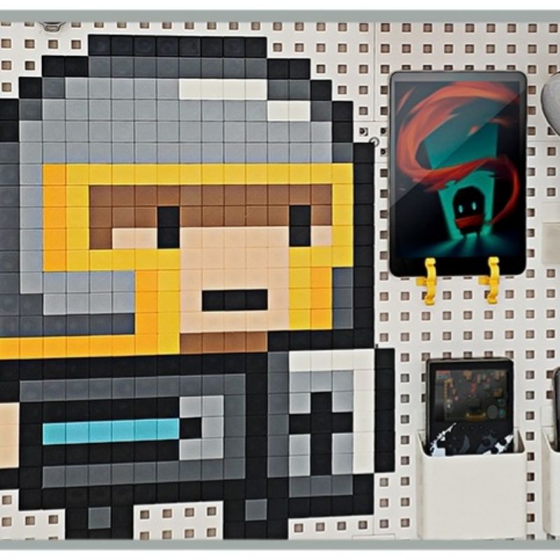 Bảng pegboard trang trí treo tường chủ đề chú lính