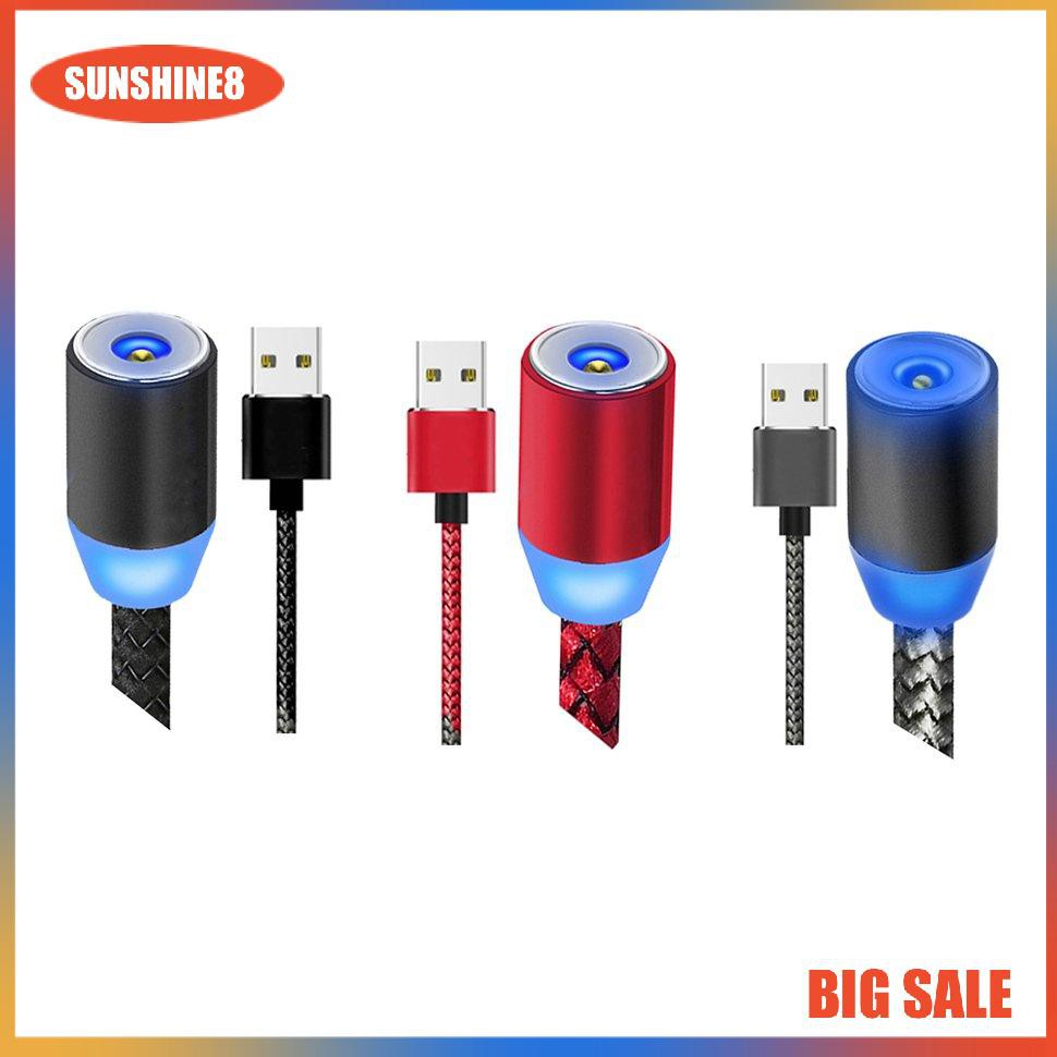 Cáp sạc nhanh từ tính kết nối cổng Micro USB/ Type C/ Lightning cho iOS iPhone Android