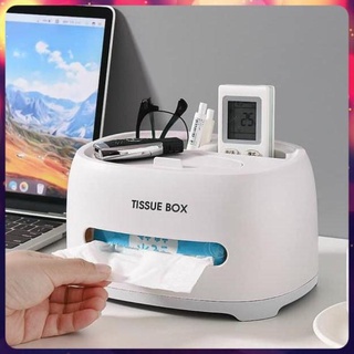 Hộp đựng giấy ăn, hộp đựng giấy vệ sinh để bàntissue box- kiêm giá đỡ điện thoại, điều khển để bàn ngăn nắp tiện lợi