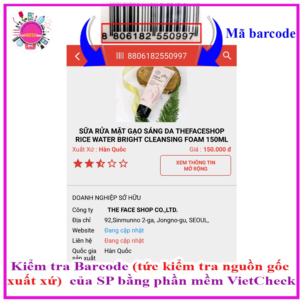 SỮA RỬA MẶT THEFACESHOP RICE WATER BRIGHT FOAMING CLEANSER (KHÔNG HẠT) | BigBuy360 - bigbuy360.vn