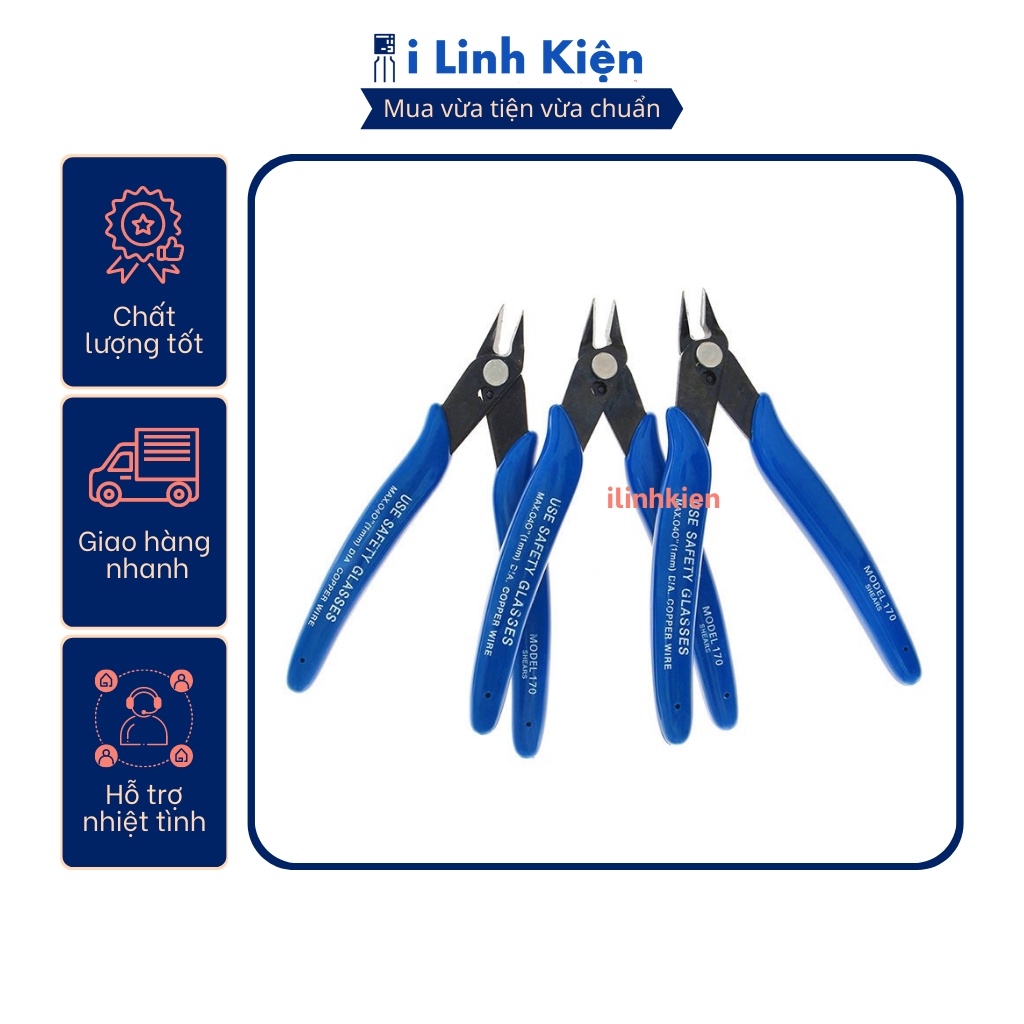 Kìm cắt chân linh kiện Plato 170 chính hãng.