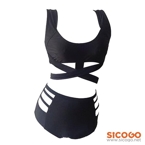 Áo tắm bikini thể thao lưng cao Sicogo | BigBuy360 - bigbuy360.vn