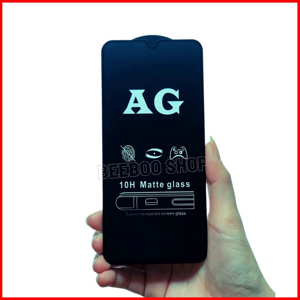 [AG NHÁM CAO CẤP] Kính Cường Lực Samsung A20/A30/A30S/A50/A50S - Full màn hình - Nhám phủ Nano Cao cấp - Chống vân tay