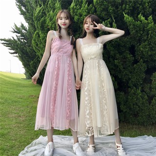[order 12 ngày] Đầm maxi công chúa phối ren Ulzzang ( ulzzangwind )