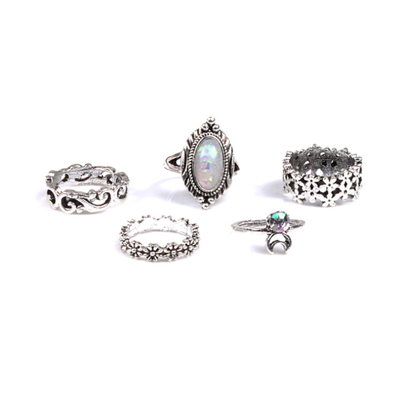 Set 10 Nhẫn Đeo Khớp Ngón Tay Phong Cách Bohemian Thời Trang Cho Nữ