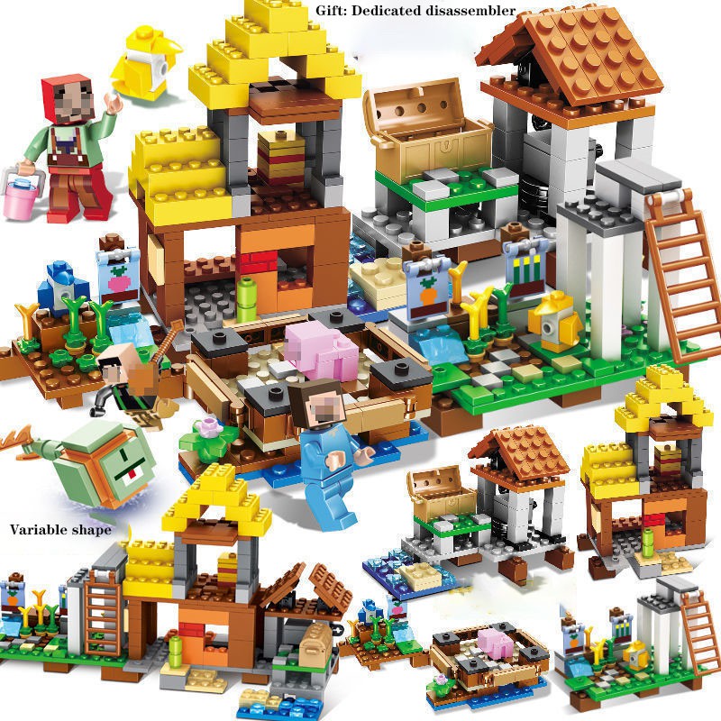 Lego Minecraft Ngôi Làng Puzzle Blocks