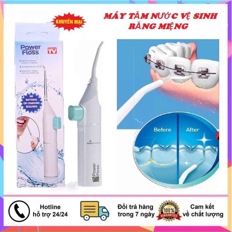 [ SIÊU SALE ] Dụng Cụ Xịt, Rửa Răng Thông Minh Power Floss siêu sạch siêu tiện dụng