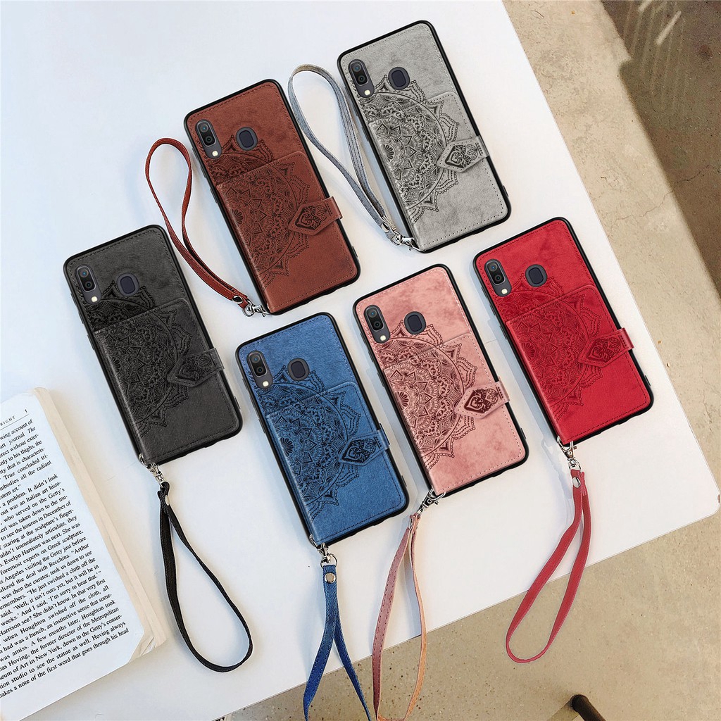 Ốp điện thoại lưng da PU có khe giữ thẻ và giá đỡ cho Samsung Galaxy A10 A10S A20S A30 A30S A50s A50 A40 M21/M30S M31 | BigBuy360 - bigbuy360.vn