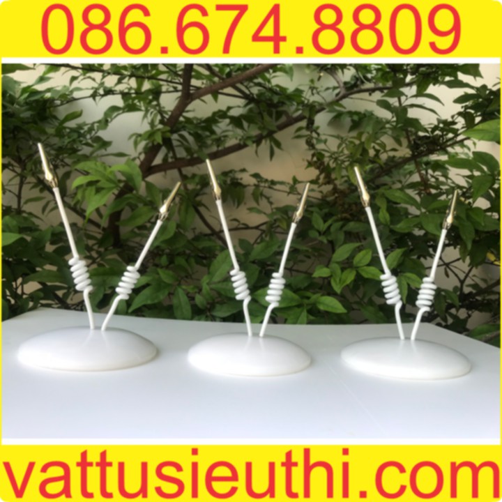 wobbler để bàn 2 nhánh, wobbler quảng cáo 2 nhánh, kẹp wobbler, chân đế quảng cáo, đế wobbler 2 nhánh