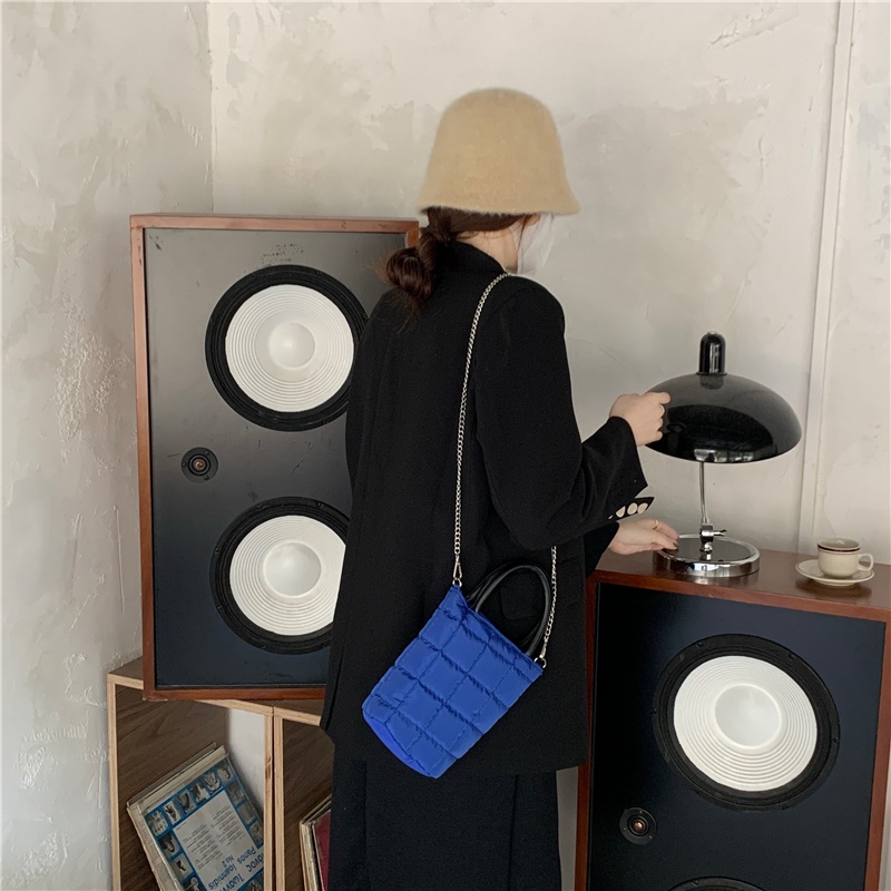 Túi đeo chéo IELGY họa tiết gân sọc nhiều màu sắc tùy chọn mini xinh xắn thời trang