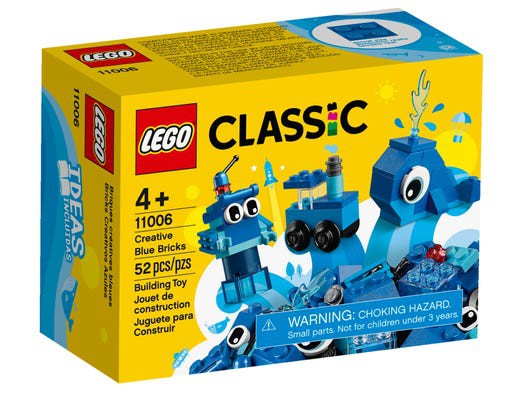 Đồ Chơi Lắp Ghép LEGO Classic Hộp Lắp Ráp Sáng Tạo Xanh Dương 11006 (52 Chi Tiết)