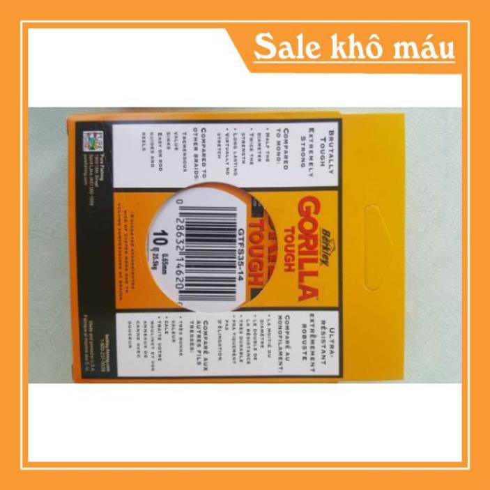 [SALE]  [Xả Kho Lấy Vốn] Cước Câu Cá Cước Khỉ GORRILLA Màu Xanh 100m Siêu Bền