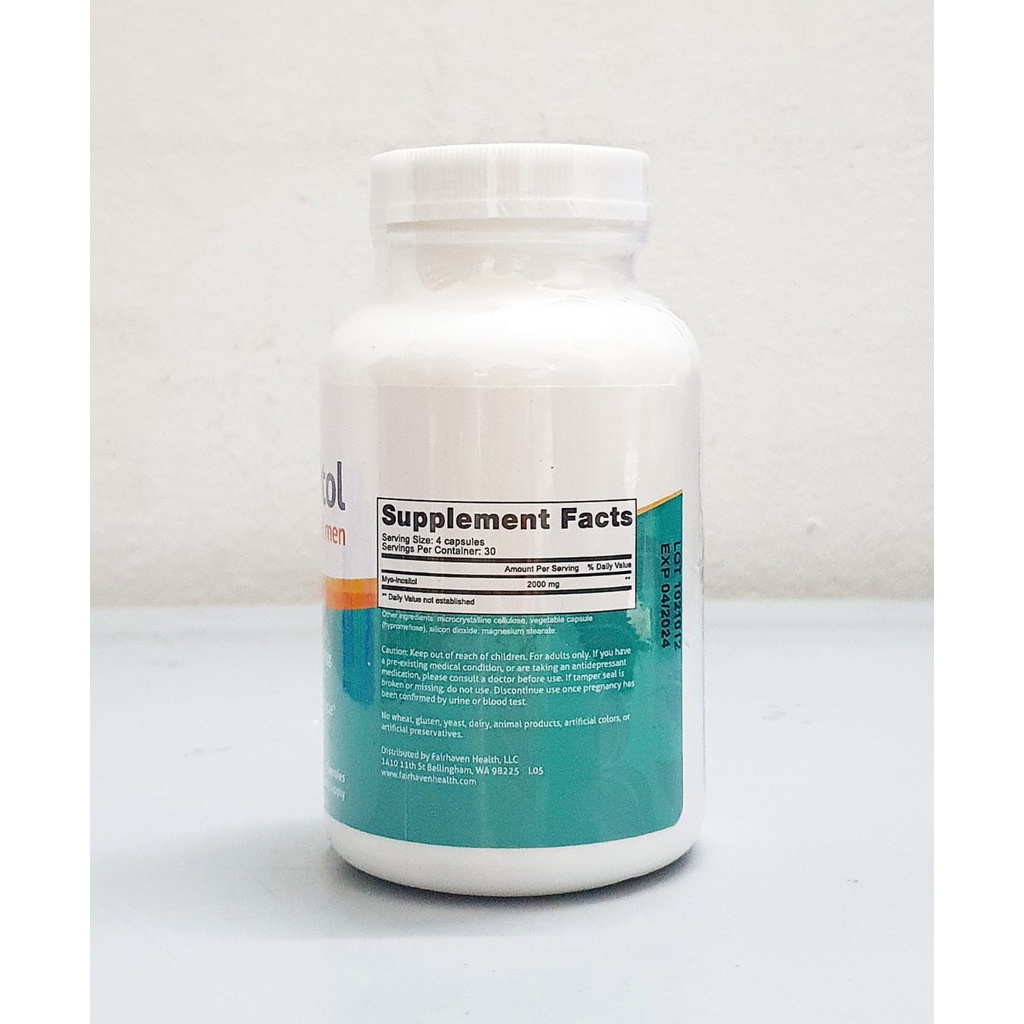 Viên uống Myo Inositol for women and men chai 120 viên từ Mỹ