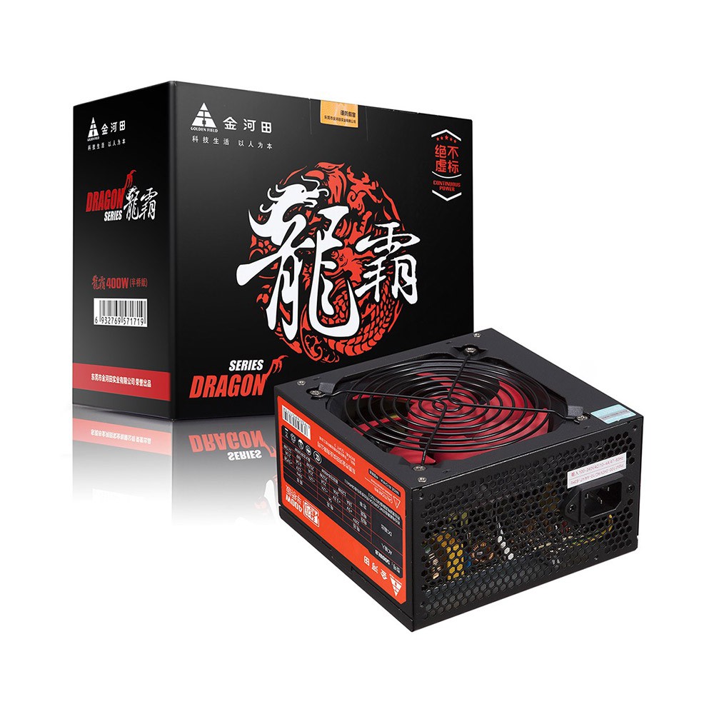 Nguồn máy tính Golden Field Dragon GTX480 400W - Bảo hành 36 tháng