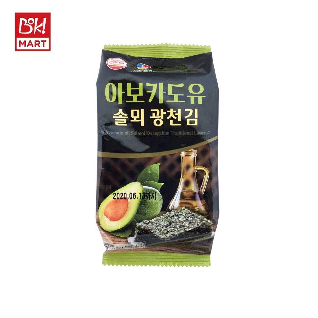 Rong biển nướng ăn liền vị bơ Solmoi Hàn Quốc 4gr