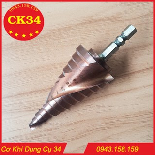 Mũi khoan bước tháp HSS COBAN M35 6-35mm khoan inox,sắt,thép,gỗ,...