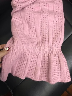 Bán sỉ áo len lỗ cổ tim dáng peplum