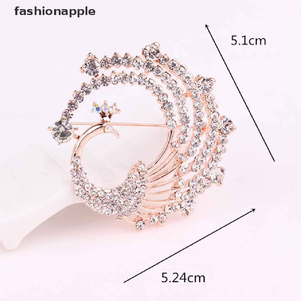 Ghim Cài Áo Hình Chim Công Đính Đá Đáng Yêu